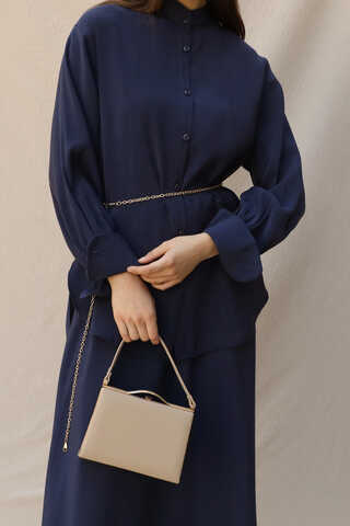 Hakim Yaka Etek Takım Lacivert - 4