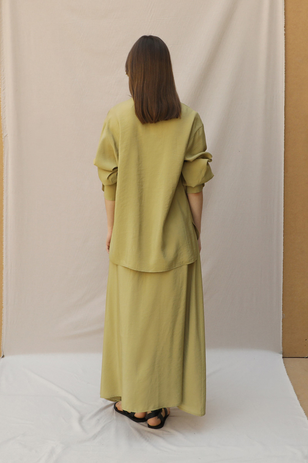 Hakim Yaka Etek Takım Yağ Yeşili - 5