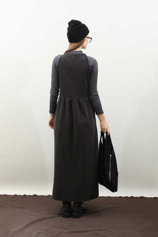 Halter Yaka Denim Jile Siyah - 12