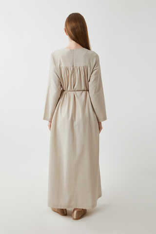 Wicker Trimmed Dilge Dress Stone - 13