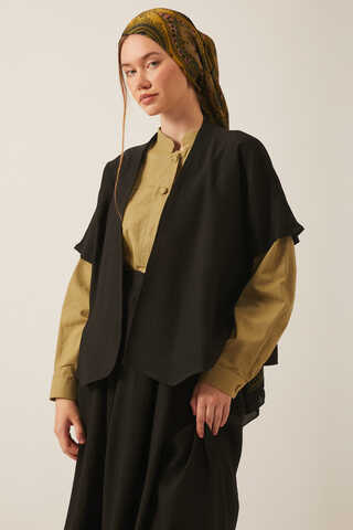 Hasır Biyeli Etek Takım Siyah - 2