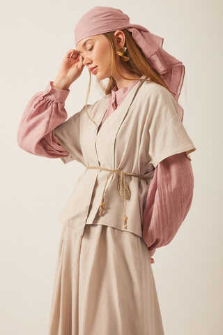 Hasır Biyeli Etek Takım Taş - 7