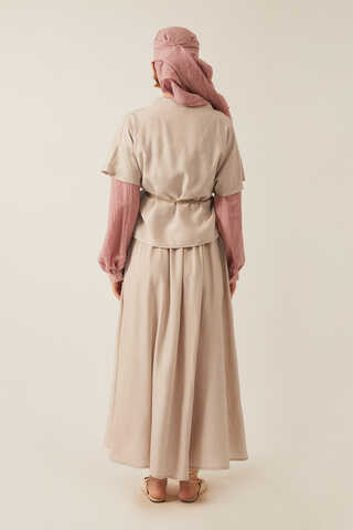 Hasır Biyeli Etek Takım Taş - 13