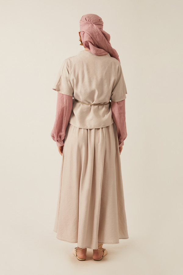 Hasır Biyeli Etek Takım Taş - 13