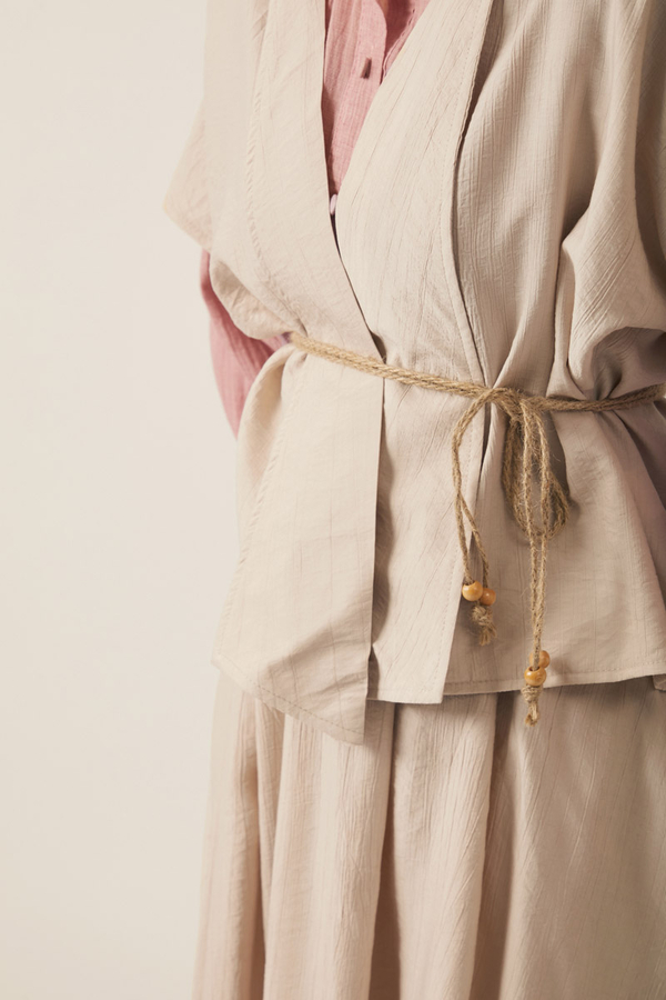 Hasır Biyeli Etek Takım Taş - 9