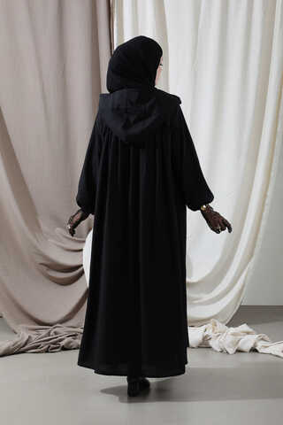 Hat Dress Abaya Black - 6