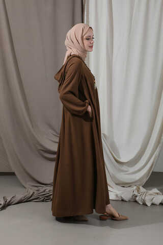 Hat Dress Abaya Brown - 3