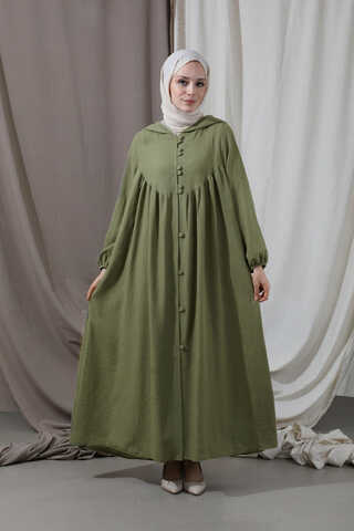 Hat Dress Abaya Khaki - 5