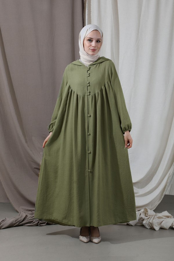 Hat Dress Abaya Khaki - 5