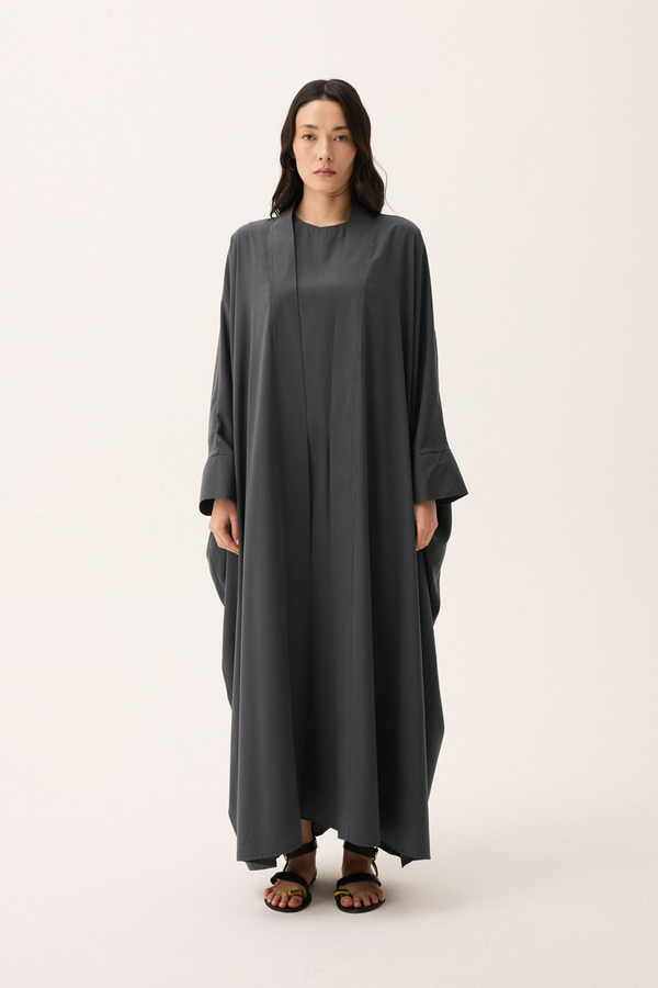 Hayal Abaya Takım Füme - 4