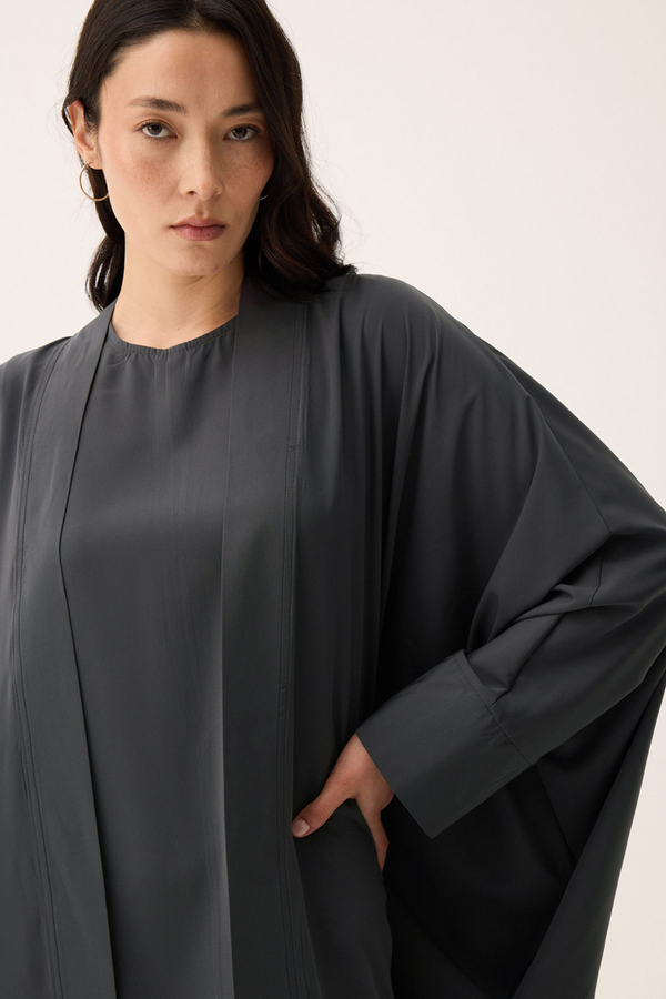 Hayal Abaya Takım Füme - 7