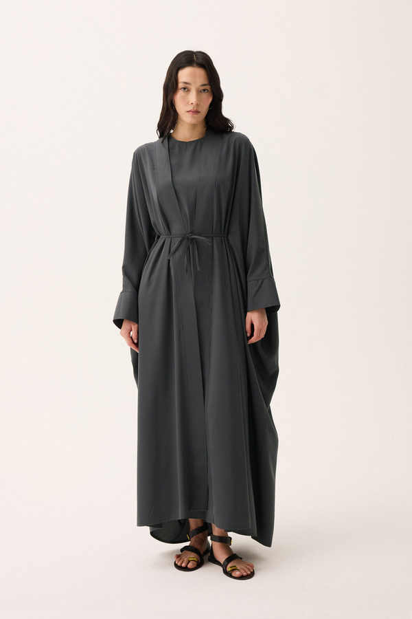 Hayal Abaya Takım Füme - 2