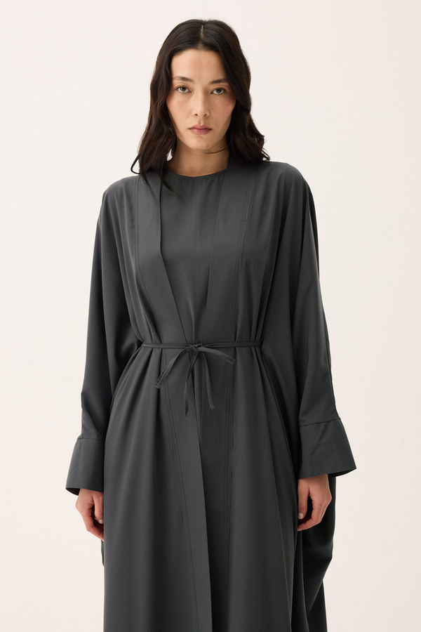 Hayal Abaya Takım Füme - 5