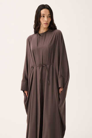 Hayal Abaya Takım Kahverengi - 3