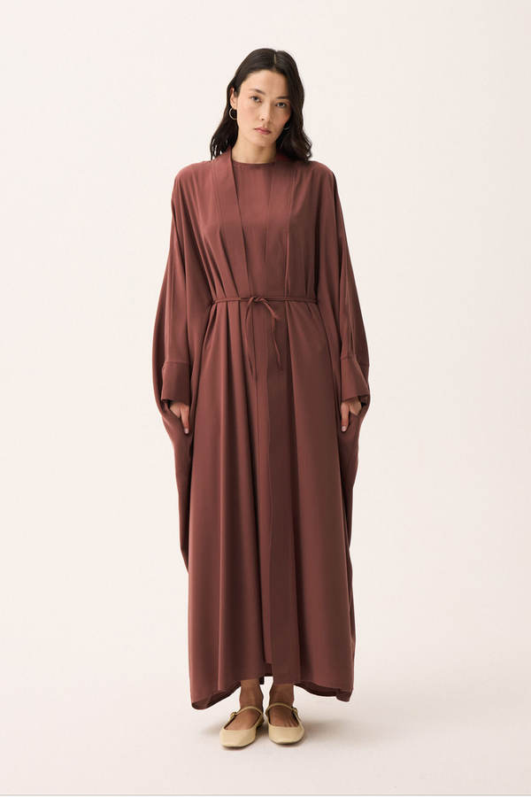 Hayal Abaya Takım Kiremit - 9