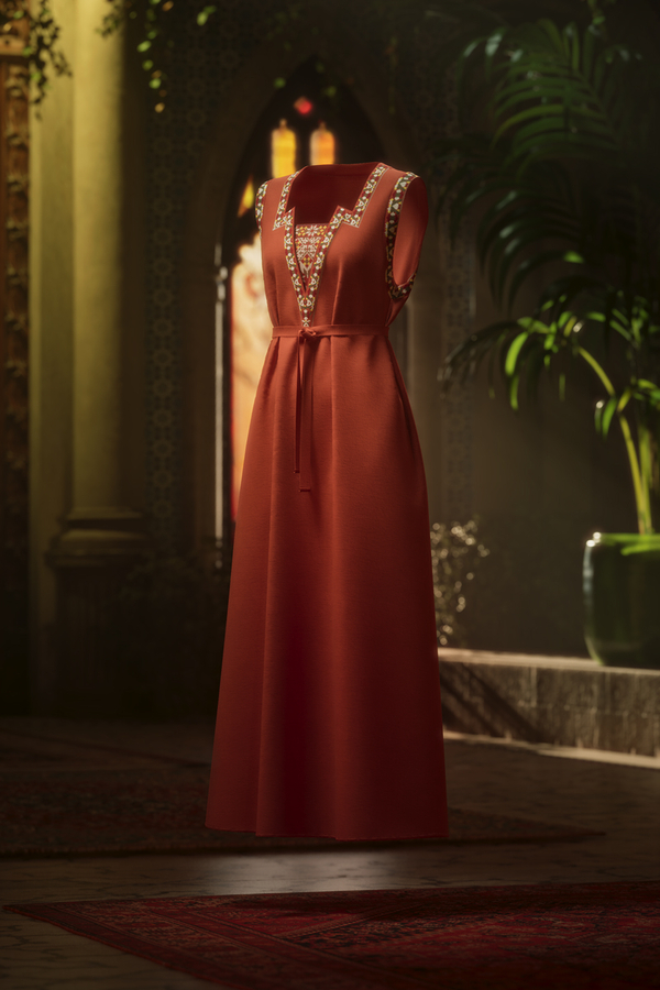 Hazal Etnik Nakışlı Jile Kiremit - 13