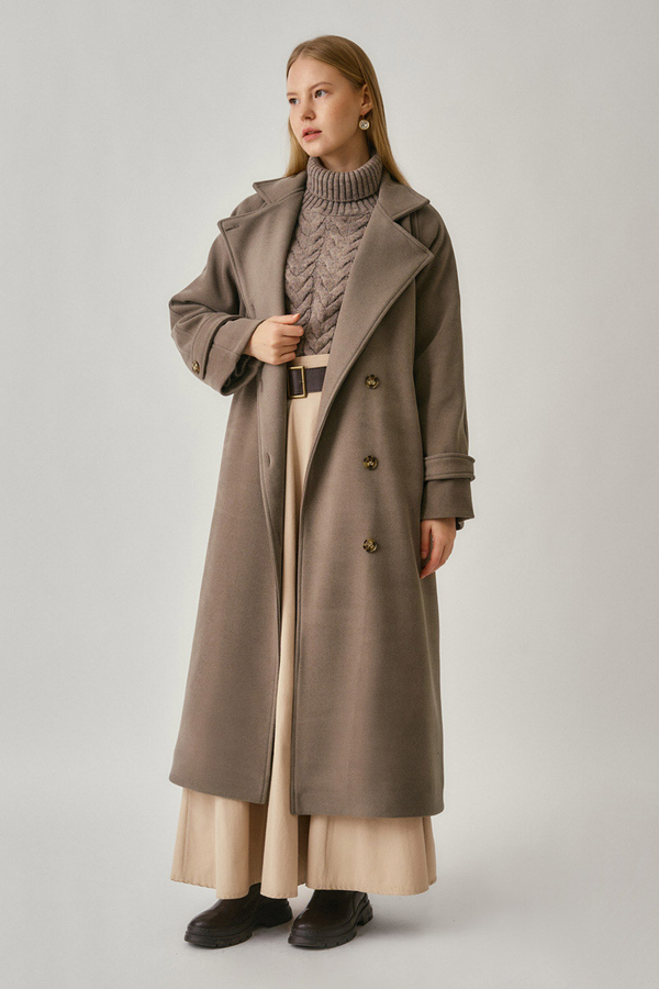 High Collar Premium Coat Mink - 2