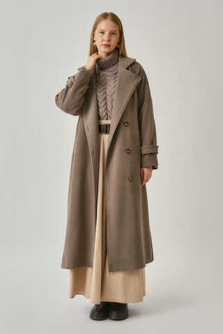 High Collar Premium Coat Mink - 6