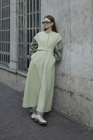 İkili Trençkot Avokado - 2