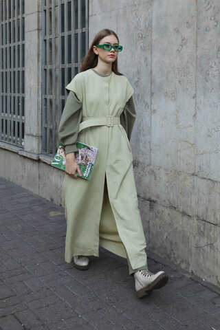 İkili Trençkot Avokado - 4