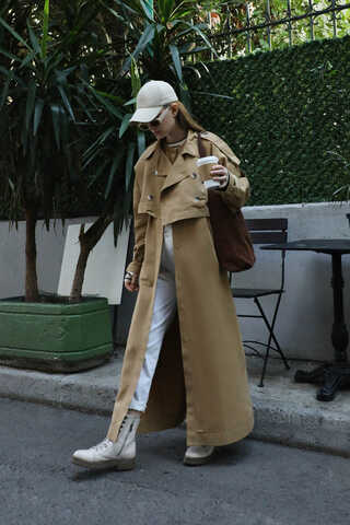 İkili Trençkot Camel - 3