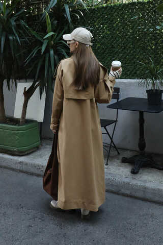 İkili Trençkot Camel - 10