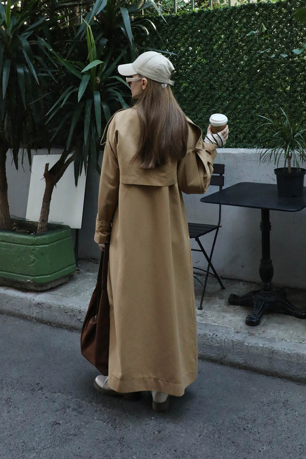 İkili Trençkot Camel - 10