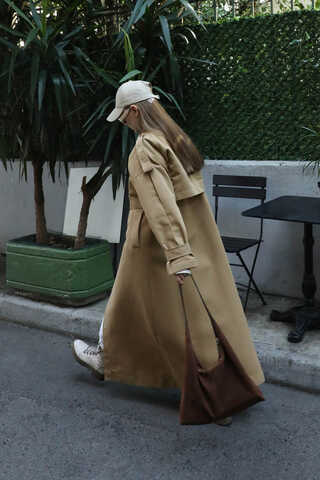 İkili Trençkot Camel - 9
