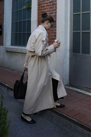 İkili Trençkot Krem - 9