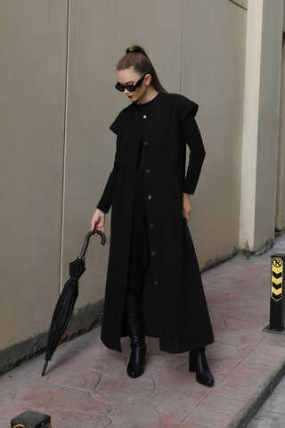 İkili Trençkot Siyah - 2
