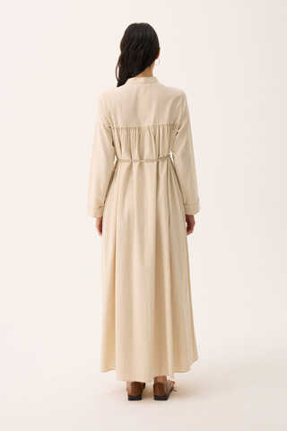 İmge Keten Elbise Taş - 14