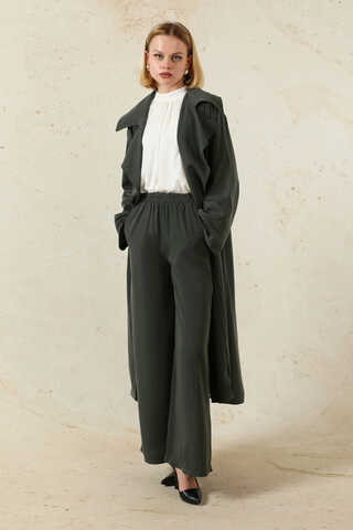 Medine İpeği  Ceket Takım Antrasit - 3