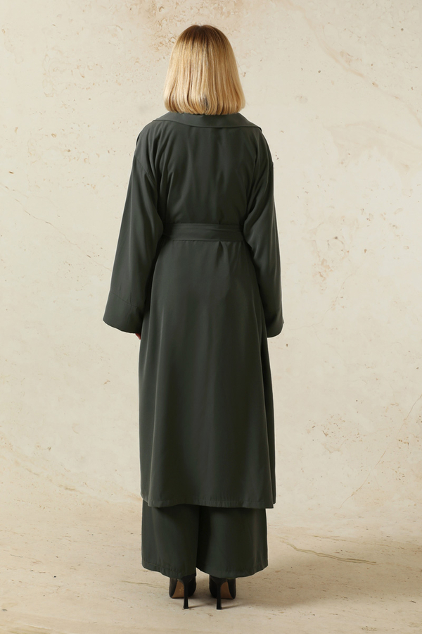 Medine İpeği  Ceket Takım Antrasit - 6