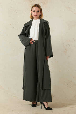 Medine İpeği  Ceket Takım Antrasit - 1