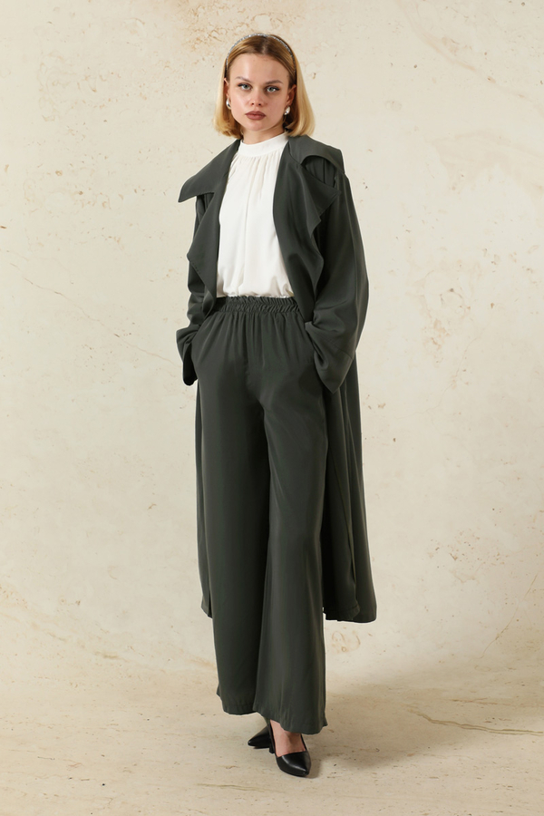 Medine İpeği  Ceket Takım Antrasit - 3