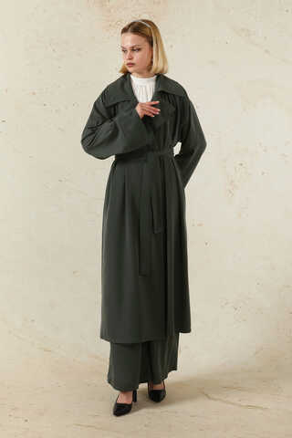 Medine İpeği  Ceket Takım Antrasit - 5