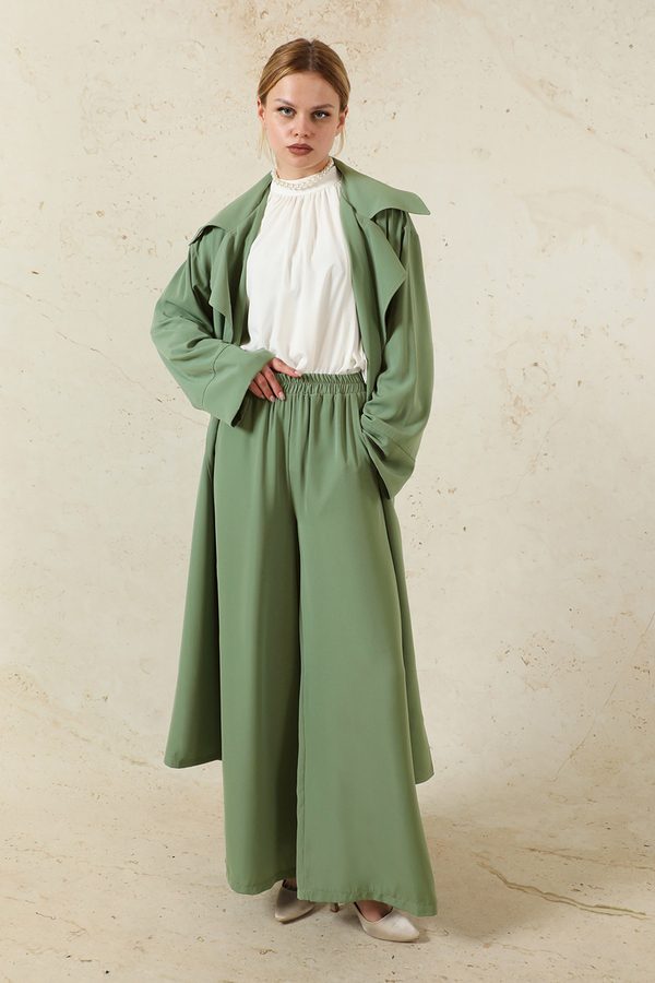 Medine İpeği Ceket Takım Haki - 5