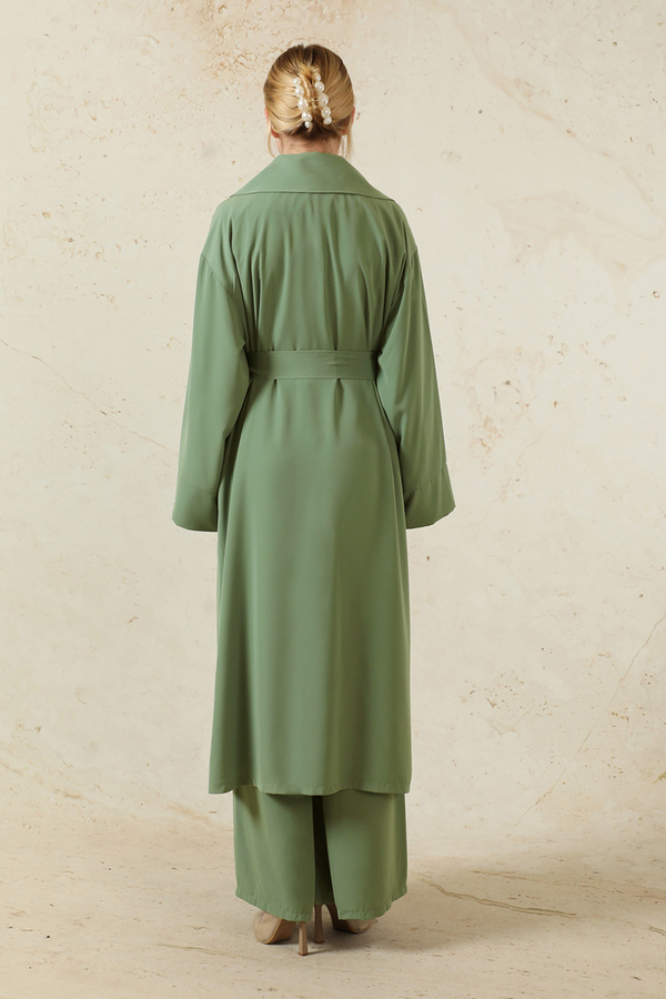 Medine İpeği Ceket Takım Haki - 6