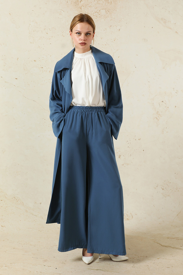 Medine İpeği Ceket Takım Lacivert - 3