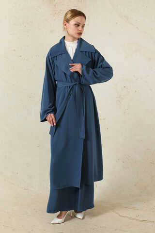 Medine İpeği Ceket Takım Lacivert - 5