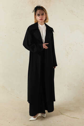 Medine İpeği Ceket Takım Siyah - 1