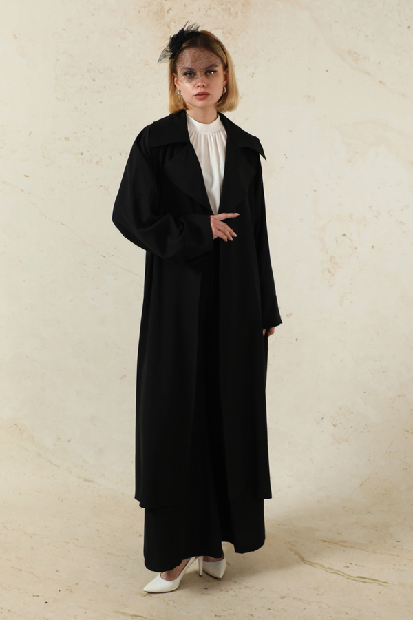 Medine İpeği Ceket Takım Siyah - 1