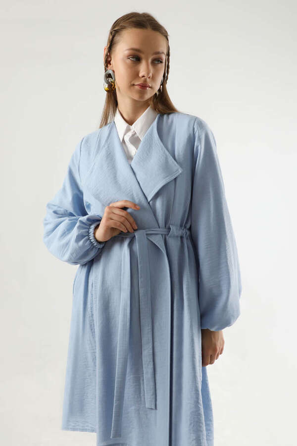 İspanyol Paça Kimono Takım Bebe Mavisi - 2