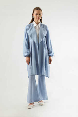 İspanyol Paça Kimono Takım Bebe Mavisi - 1