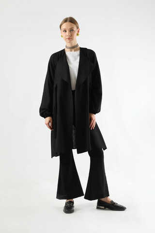 İspanyol Paça Kimono Takım Siyah - 1