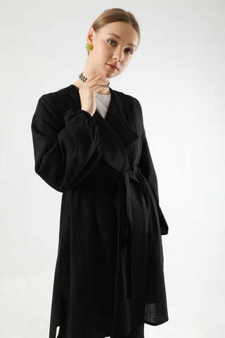 İspanyol Paça Kimono Takım Siyah - 2