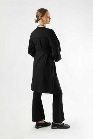 İspanyol Paça Kimono Takım Siyah - 5
