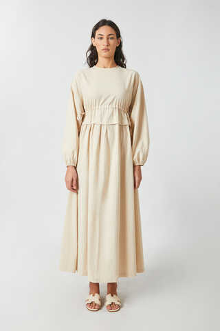 İynem Keten Elbise Taş - 3