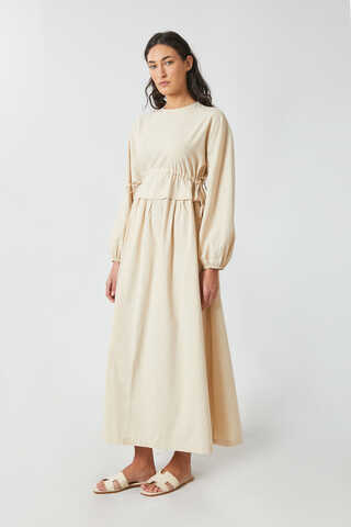 İynem Keten Elbise Taş - 9