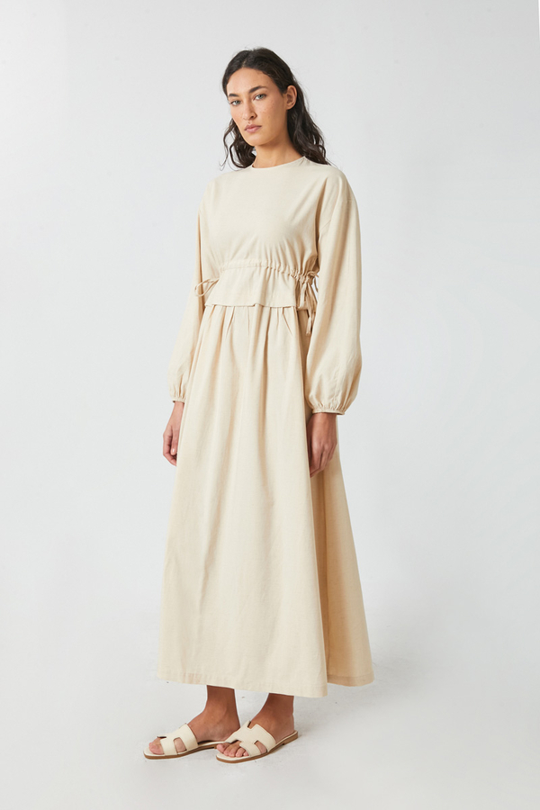 İynem Keten Elbise Taş - 9